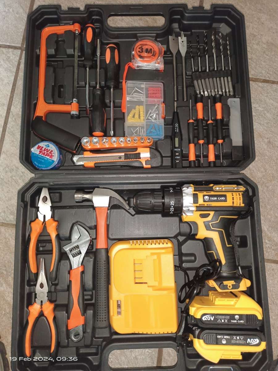 Tool Sets & Boxes Cordless Drill Combo (20V) and DIY Hand Tool 48